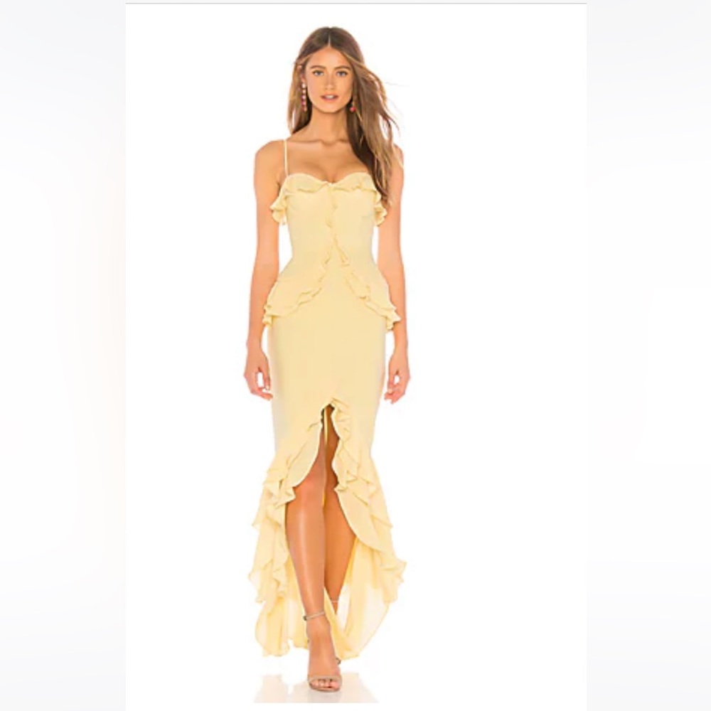 Melissa Gown in Cream Yellow Size M NWOT never worn